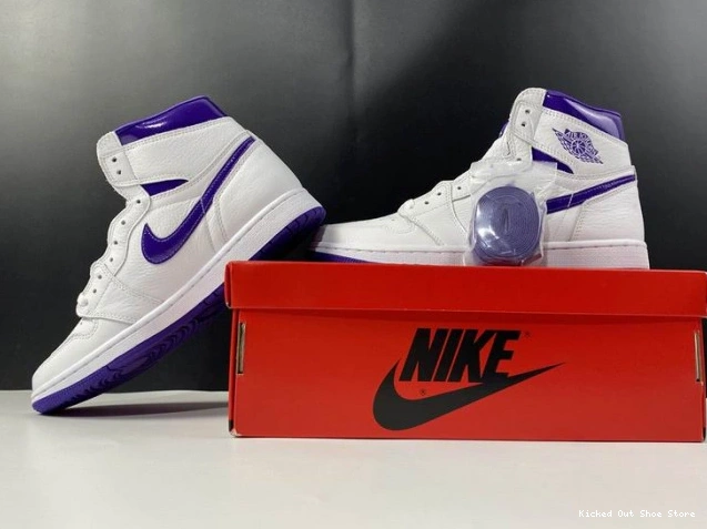 Kick Theory 1 HIGH JORDAN RETRO PURPLE AIR COURT CD0461-151 0726